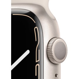 Apple Watch Series 7 (GPS) 45mm Starlight Aluminum Case with Starlight Sport Band