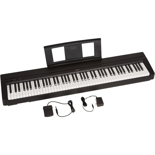 YAMAHA P71 88-Key Weighted Action Digital Piano with Sustain Pedal and Power Supply