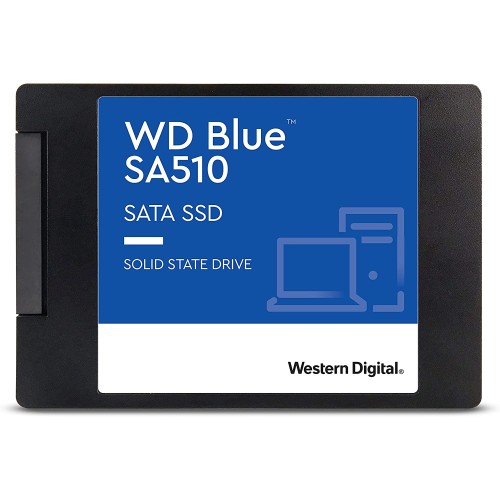 WD Blue SA510 WDS100T3B0A - SSD - 1 TB - internal - 2.5" - SATA 6Gb/s - blue