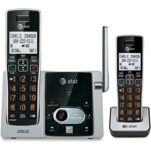 At&T Cordless Answering System With Caller Id/Call Waiting (2-Handset System)