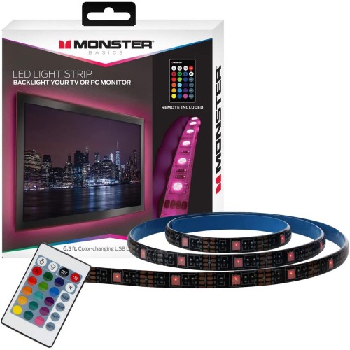 Monster Multi-Color Color-Changing Led Light Strip, 6.5 Ft.