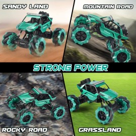 NQD 1:14 Remote Control Big Monster Car, 4wd Off Road Rock Electric Toy Off All Terrain Radio Remote Control Vehicle Truck Crawler