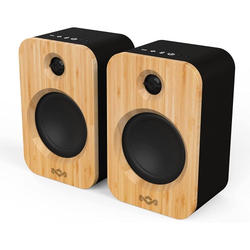 House of Marley Get Together Duo - Speakers - wireless - Bluetooth - 20 Watt - 2-way - signature black
