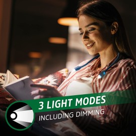 ENERGIZER LED Rechargeable Black (Neck Light) FLEX, Book Light for Reading in Bed