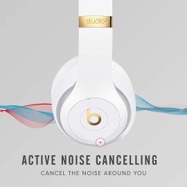 Beats Studio3 Wireless Noise Cancelling Headphones with Apple W1 Headphone  Chip - White 