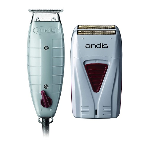 Andis Professional Finishing Combo T-Outliner Trimmer & Pro-Foil Lithium Shaver Set