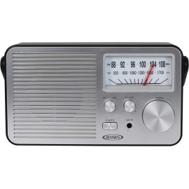 JENSEN MR-750-BK MR-750 Portable AM/FM Radio (Black)