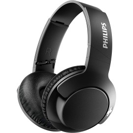 Philips BASS+ SHB3175 Wireless Headphones, up to 12 Hours of Playtime - Matte Black