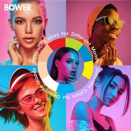 Bower WA-RGB10TT 10-in. RGB Selfie Desktop Ring Light Studio Kit