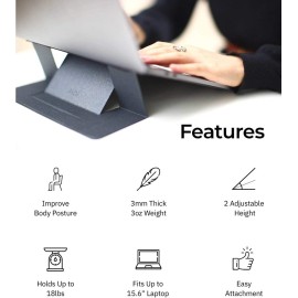 Adjustable Laptop Stand The Worlds first "invisible" Laptop Stand (Compatible with laptops up to 15.6” ONLY)