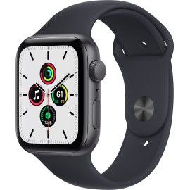 Apple Watch SE (GPS) 44mm Space Gray Aluminum Case with Sport Band - Space Gray