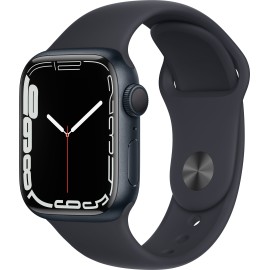 Apple Watch Series 7 (GPS) 41mm Midnight Aluminum Case with Midnight Sport Band