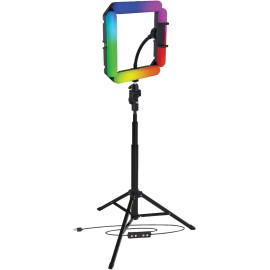 Bower WA-MOD4RGB RGB Quad Modular Light Kit with Tripod, Black