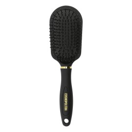 Cosmopolitan Detangling Wet/Dry Hair Brush (Black And Gold)