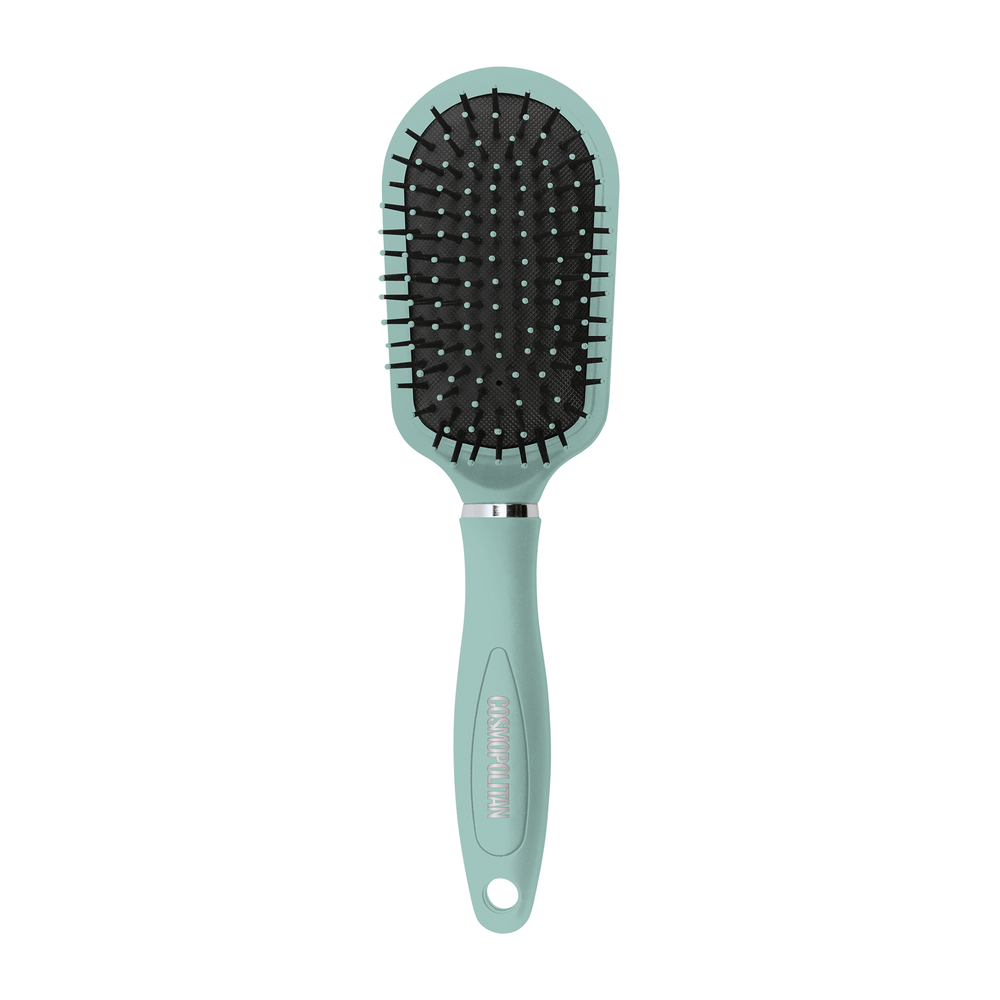 Cosmopolitan Detangling Wet/Dry Hair Brush (Blue And Silver)