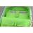 Durable polyester - Color Printed design with aqua accents - Internal padded notebook sleeve with elastic Velcro fastener