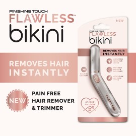 Finishing Touch Flawless Bikini Shaver and Trimmer Hair Remover for Women, Dry Use Electric Razor