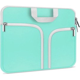 HESTECH Laptop case 14 inch,Chromebook Sleeve Cover,Neoprene Protective Carrying Bag for 14-15.6" Green
