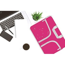 HESTECH Laptop case 14 inch,Chromebook Sleeve Cover,Neoprene Protective Carrying Bag for 14-15.6" Hot Pink