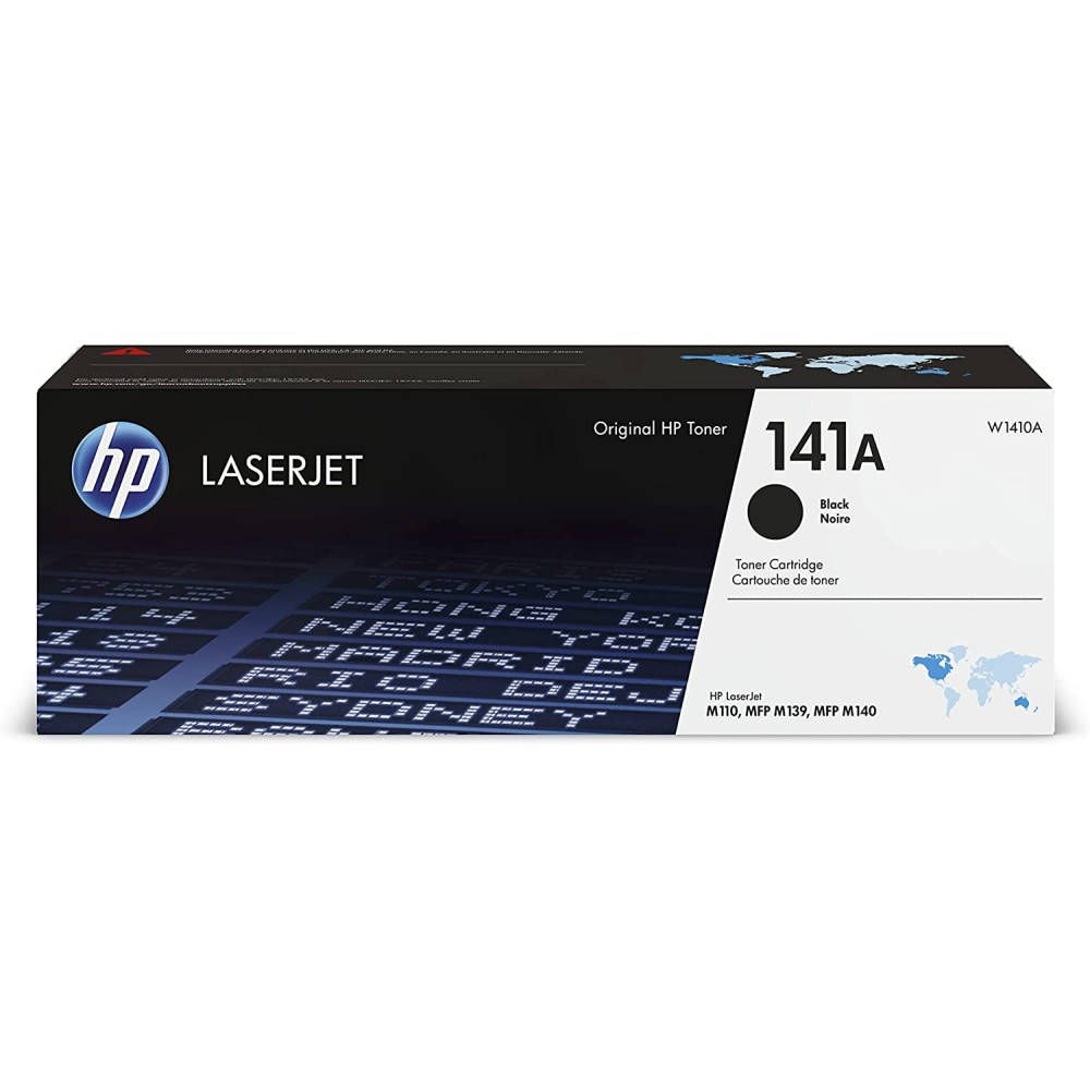 HP 141A Black Original Toner Cartridge | Works with HP LaserJet M110 Series, HP LaserJet MFP M139, M140 Series | W1410A