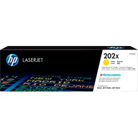 HP 202X (CF502X) Yellow High Yield Original LaserJet Toner Cartridge