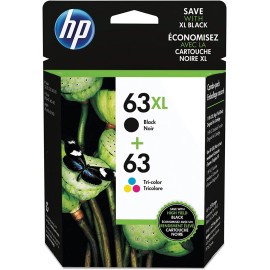 HP #63XL/63 Black and Tri-Color Combo