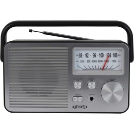 JENSEN MR-750-BK MR-750 Portable AM/FM Radio (Black)