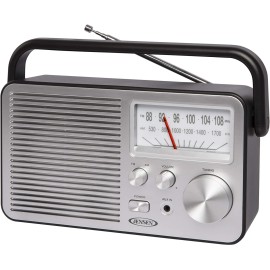 JENSEN MR-750-BK MR-750 Portable AM/FM Radio (Black)