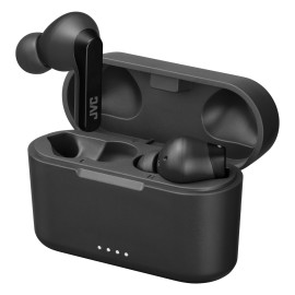 Jvc Riptidz Bluetooth Earbuds, True Wireless With Charging Case (Black)