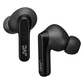 Jvc Riptidz Bluetooth Earbuds, True Wireless With Charging Case (Black)