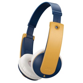 Jvc Tinyphones Bluetooth Children'S On-Ear Headphones, Volume Limiting, Yellow, Ha-Kd10W