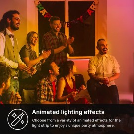 Kasa Smart LED Light Strip, 50 Color Zones RGBIC, 16.4ft Wi-Fi LED Strip Works w/ Alexa, Google Assistant & SmartThings, High Brightness, 16M Colors, PU Coating, Trimmable, 2 Yr Warranty (KL420L5)