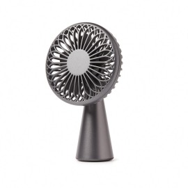 Lexon Wino Portable Rechargeable Mini Fan (Gunmetal Gray)
