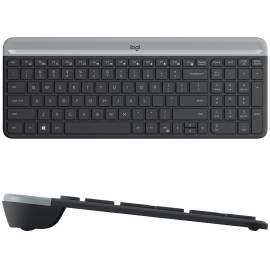Logitech MK470 Slim Wireless Mouse and Keyboard Combo Black/Gray