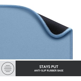 Logitech Studio Series - Keyboard and mouse pad - anti-slip rubber base, easy gliding, spill-resistant surface - lavender