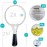 Magnifying Glass with Light | Large 5.5 Inch Handheld LED Glass Illuminated Lighted Magnifier | 2X 5X 20x Magnifying Glass for Seniors, Jewelers, Macular Degenaration, Reading, Inspection, Jewelry