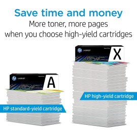 Original HP 508X Black High-yield Toner Cartridge | Works with HP Color LaserJet Enterprise M552, M553, HP Color LaserJet Enterprise MFP M577 Series | CF360X