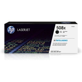 Original HP 508X Black High-yield Toner Cartridge | Works with HP Color LaserJet Enterprise M552, M553, HP Color LaserJet Enterprise MFP M577 Series | CF360X