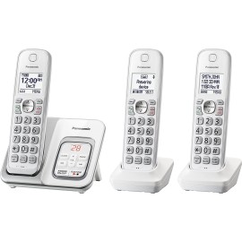 Panasonic Expandable Cordless Phone With Call Block & Answering Machine (3 Handsets)