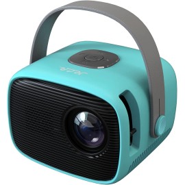 RCA RPJ264 Portable Home Theater Projector - Premium Quality - White Brightness - Projector Compatible with PC, TV Box, PS4- HDMI/USB/VGA- (Blue)