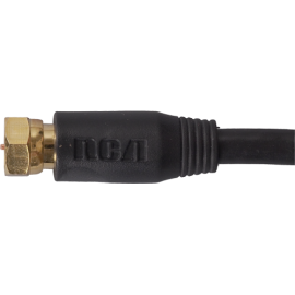 Rca Vhb6111r Rg6 Coaxial Cable (100ft - Black)