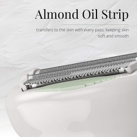 Remington Smooth & Silky Electric Shaver for Women, White/Purple