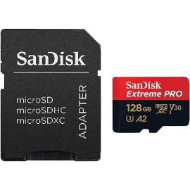 SanDisk Extreme Pro Flash memory card microSDXC to SD adapter included) - 128 GB