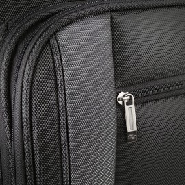 Solo New York Bryant Rolling Laptop Bag, Black/Grey, 14" x 16.8" x 5"