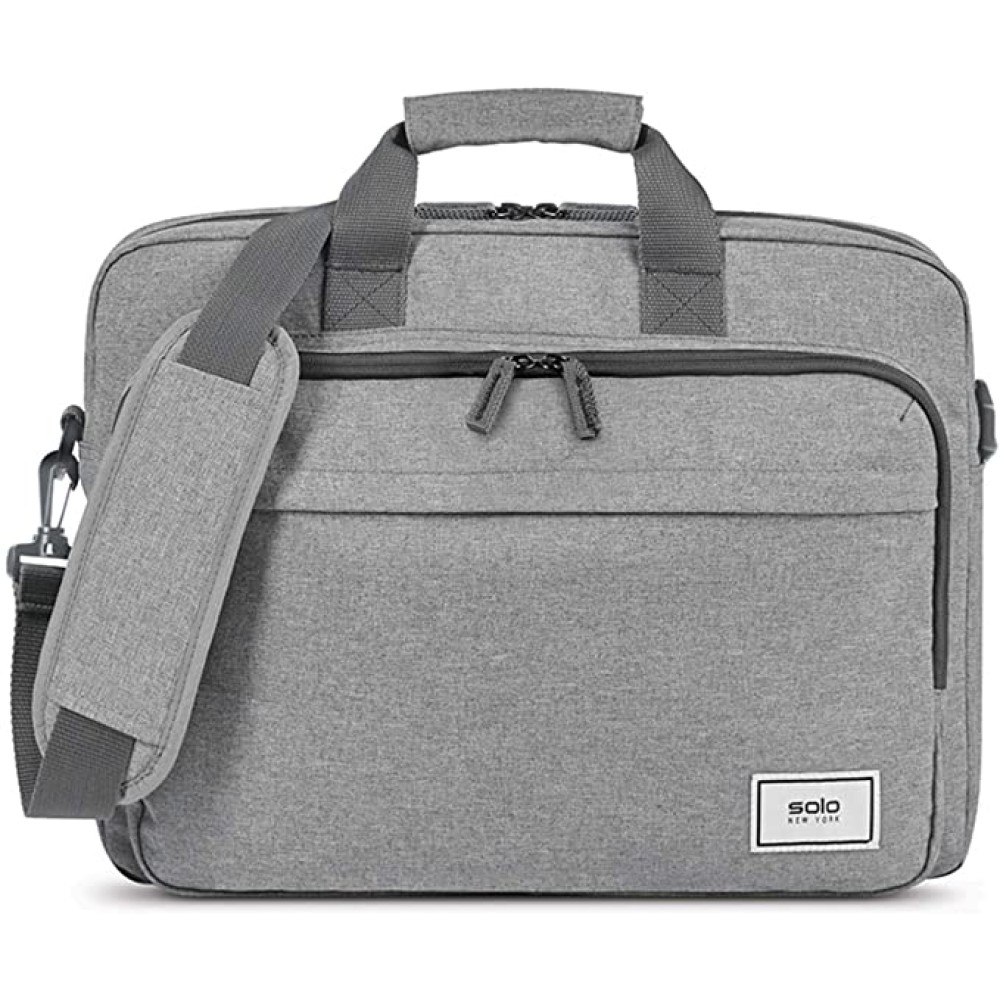 Solo Re:New 15.6 Inch Laptop Briefcase, Grey