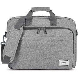 Solo Re:New 15.6 Inch Laptop Briefcase, Grey