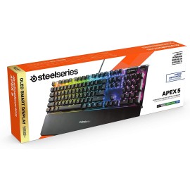 SteelSeries Apex 5 Hybrid Mechanical Gaming Keyboard – Per-Key RGB Illumination