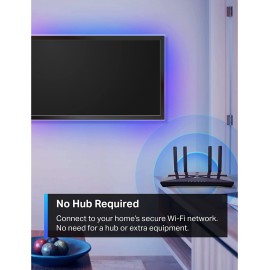 TP-Link Tapo Smart LED Light Strip, 50 Color Zones RGBIC, Sync-to-Sound, 16.4ft Wi-Fi LED Strip