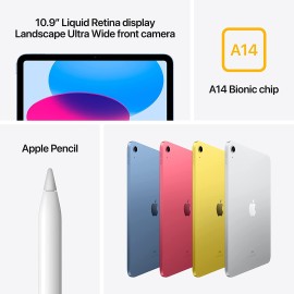 Apple 10.9-inch iPad (Wi-Fi, 256GB) - Pink (10th Generation)