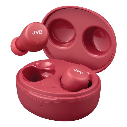 Jvc Gumy Mini Bluetooth Earbuds, True Wireless With Charging Case (Watermelon Red)